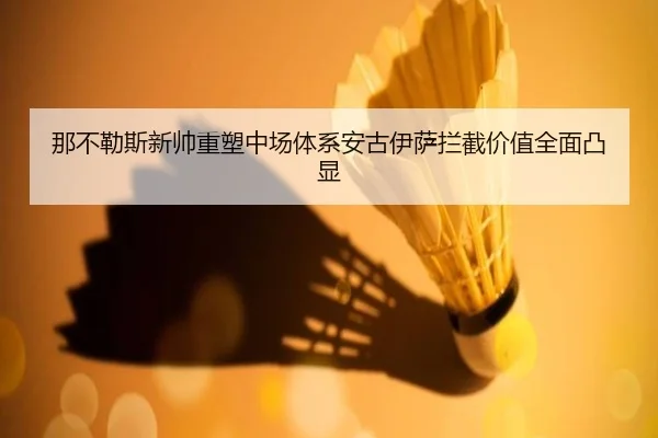 那不勒斯新帅重塑中场体系安古伊萨拦截价值全面凸显（kaiyun）